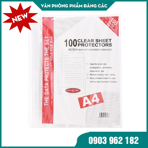 Bìa Lỗ A4 3 Lạng